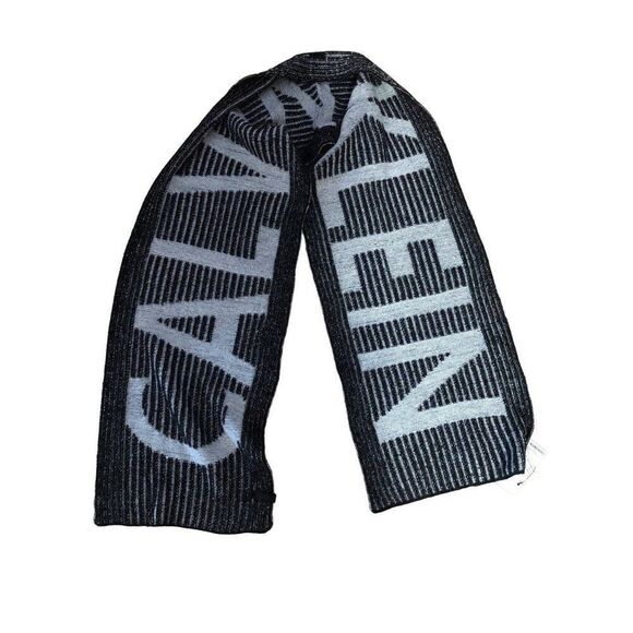 New Calvin Klein Unisex 11" Wide x 70" Long Scarf Black - Picture 1 of 3